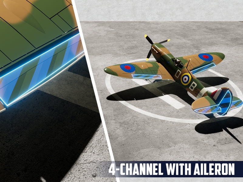 (PRE SALE)VOLANTEXRC 500MM Spitfire 4CH Brushless High Speed 76805