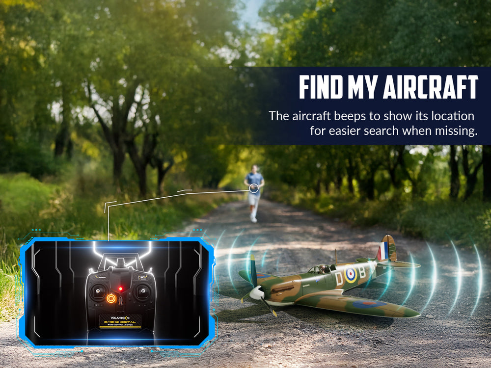 VOLANTEXRC 500MM Spitfire 4CH Brushless High Speed 76805