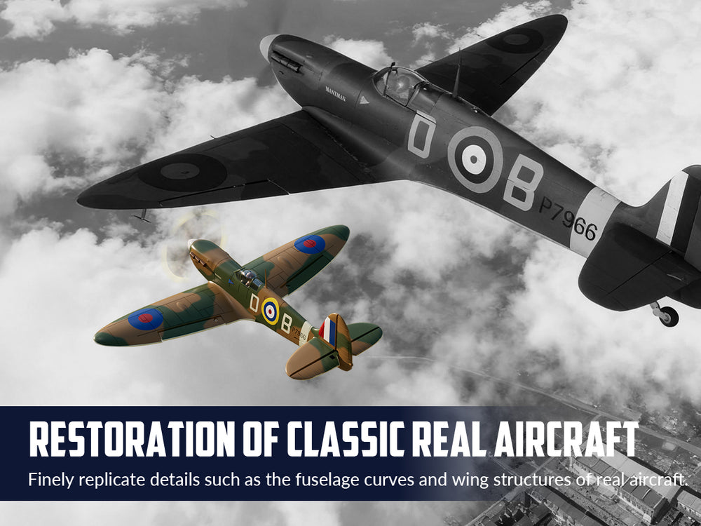 VOLANTEXRC 500MM Spitfire 4CH Brushless High Speed 76805