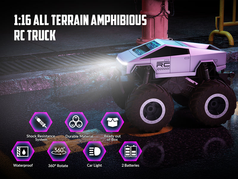 STEMTRON Amphibious 1:16 All Terrain Off-Road RC Car Waterproof