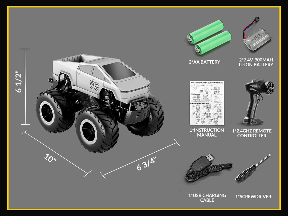 STEMTRON 1/16 水陸両用 4WD ラジコンカー オールテレーン防水スタントトラック