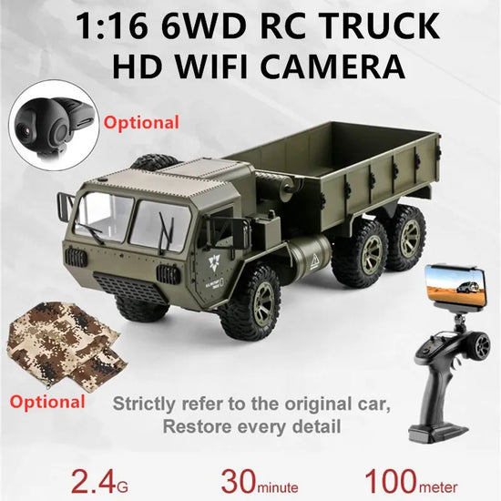 FY004 RC Truck Toy Off-road Full Scale Wheeled Vehicle Six Wheel-EXHOBBY LIMITED.