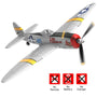 VOLANTEXRC P-51D Mustang 4-Chビギナー飛行機（Xpilotスタビライザー付き）-ワンキー曲技飛行（761-5）RTF