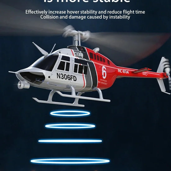 Helicopter C138 1:33 Six Channel Single Paddle Aileron-EXHOBBY LIMITED.