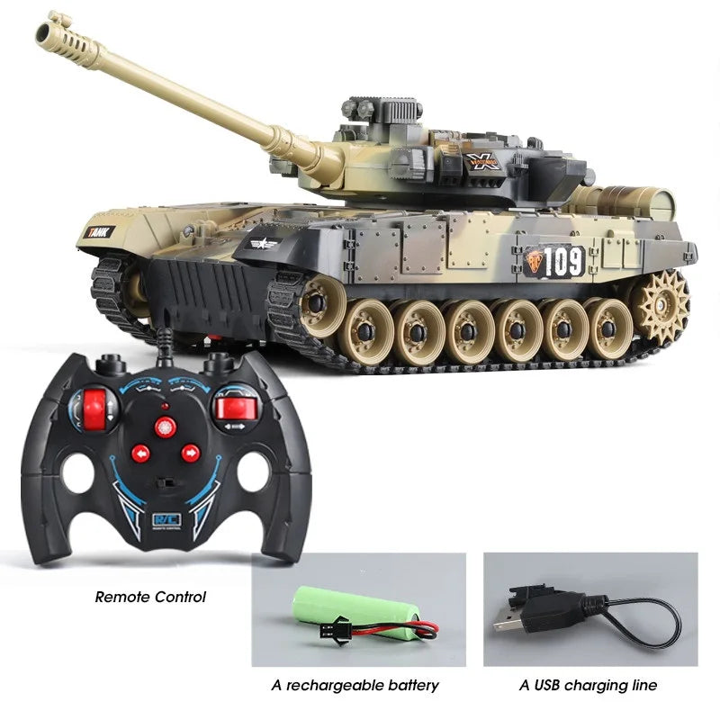 1/30 Large Rc Tank Battle Car Remote Control War Tanks Model Crawler Radio Control Machine Toys for Boy Children Kids Toys Gift-EXHOBBY LIMITED.