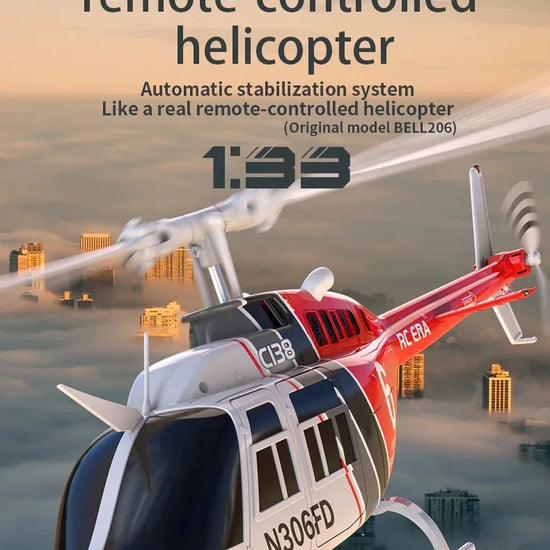 Helicopter C138 1:33 Six Channel Single Paddle Aileron-EXHOBBY LIMITED.