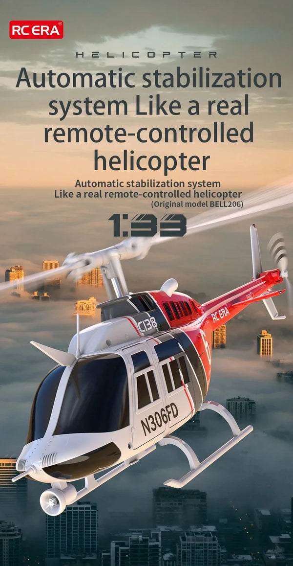 Helicopter C138 1:33 Six Channel Single Paddle Aileron