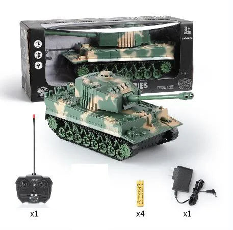 RC Tank rc Panzer Crawler Tiger War Tank Military Vehicles 1/30 Fight Light Sound Battle Games Remote Control Electric Toys Gift-EXHOBBY LIMITED.