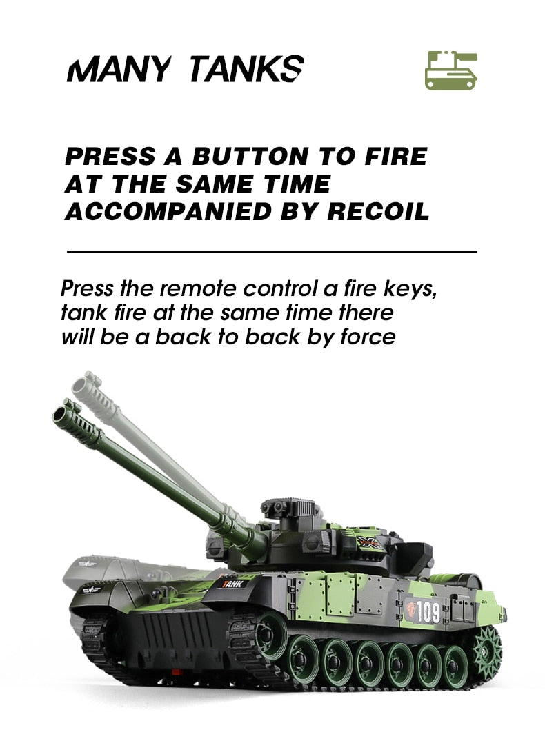 RC Tank Military War Battle United States M1 Leopard 2 Remote Control Electronic Toy Car Tactical Model Gifts for Boys Children-EXHOBBY LIMITED.