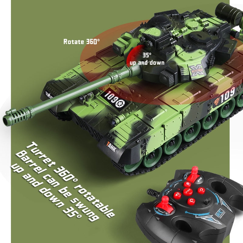 RC Tank Military War Battle United States M1 Leopard 2 Remote Control Electronic Toy Car Tactical Model Gifts for Boys Children-EXHOBBY LIMITED.