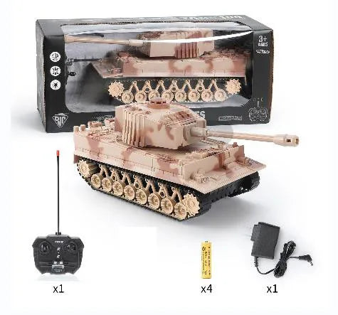 RC Tank rc Panzer Crawler Tiger War Tank Military Vehicles 1/30 Fight Light Sound Battle Games Remote Control Electric Toys Gift-EXHOBBY LIMITED.