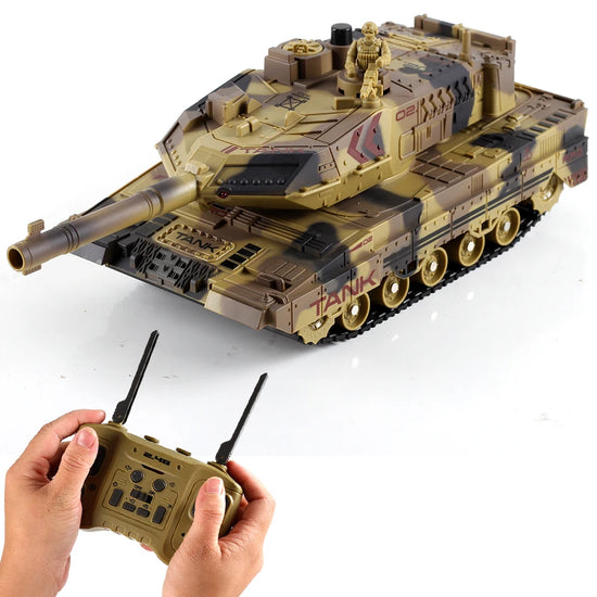 2.4G Remote Control Tracked Simulation Tank Water Bomb Spray Remote Control Vehicle War Armored Vehicle Model Children Toy Gift-EXHOBBY LIMITED.