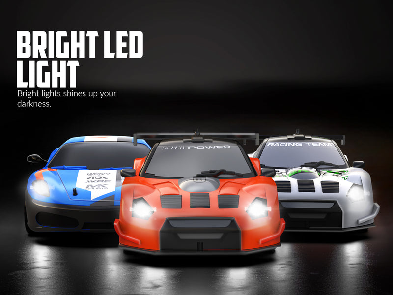 RACENT Blaze Racer: 1:24 Scale RC, 10MPH, LEDs, Drift