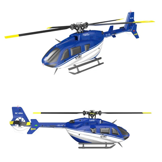 RC ERA C187 Pro 2.4G 4CH  Helicopter Single Blade EC-135 Scale 6-Axis Gyro Electric Flybarless RTF-EXHOBBY LIMITED.