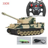 RC Tank rc Panzer Crawler Tiger War Tank Military Vehicles 1/30 Fight Light Sound Battle Games Remote Control Electric Toys Gift-EXHOBBY LIMITED.