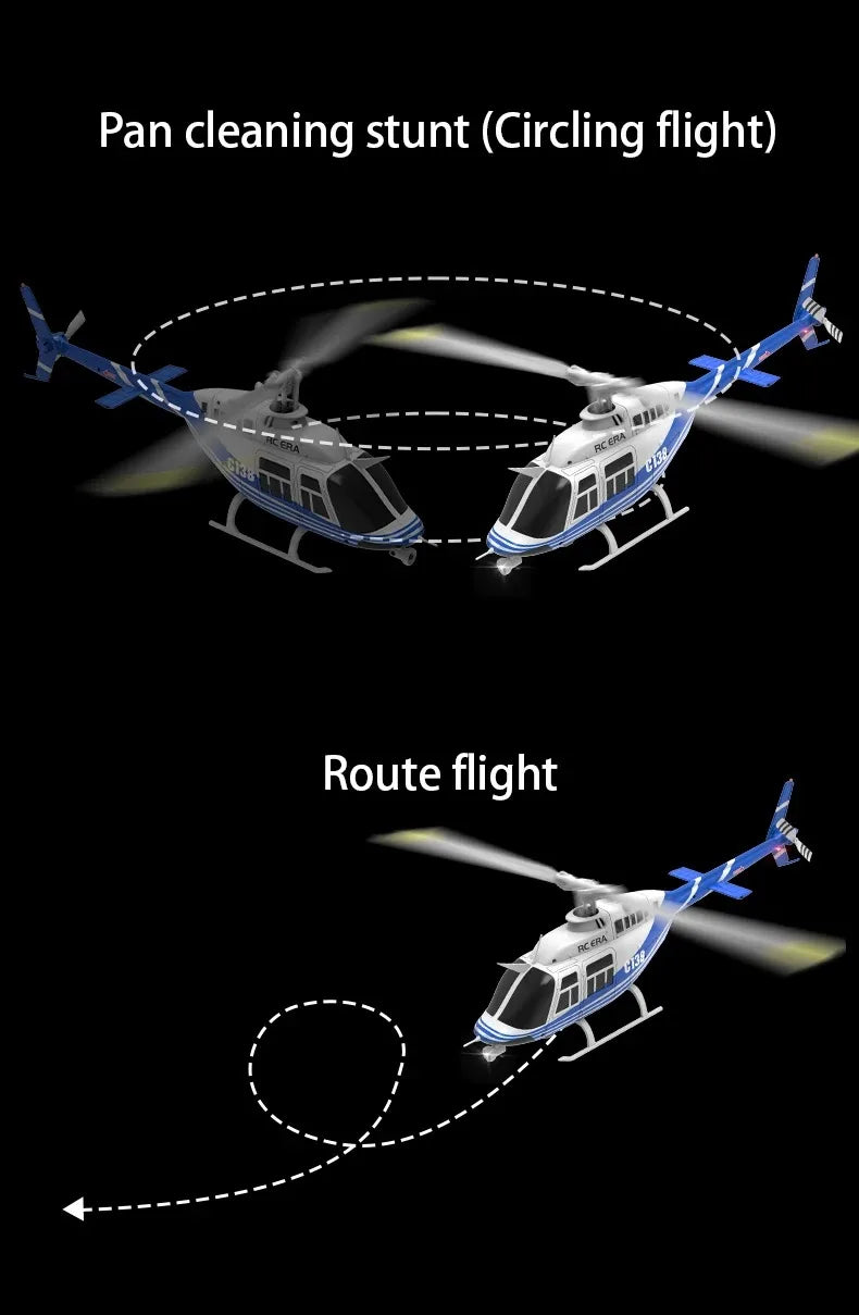 Helicopter C138 1:33 Six Channel Single Paddle Aileron-EXHOBBY LIMITED.