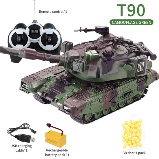 Rc Tank Modell Military 1/32 Wireless M1A1 Wired Remote Control T90 Shooting Competitive Tanks Car Toys For Boys-EXHOBBY LIMITED.