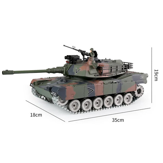 New Remote Control Tank 2.4g Us M1a2 Tank Car Toy 1/18 Rc Car Water Bomb Electric Charging Toys For Military Model Boys Kids Toy-EXHOBBY LIMITED.