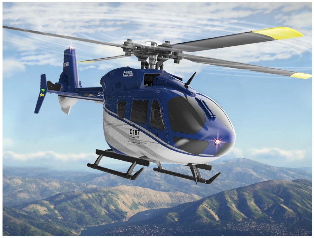 RC ERA C187 Pro 2.4G 4CH  Helicopter Single Blade EC-135 Scale 6-Axis Gyro Electric Flybarless RTF-EXHOBBY LIMITED.