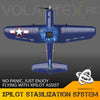 Corsair RC Warbird model plane flying in the air - perfect gift for aviation enthusiasts
