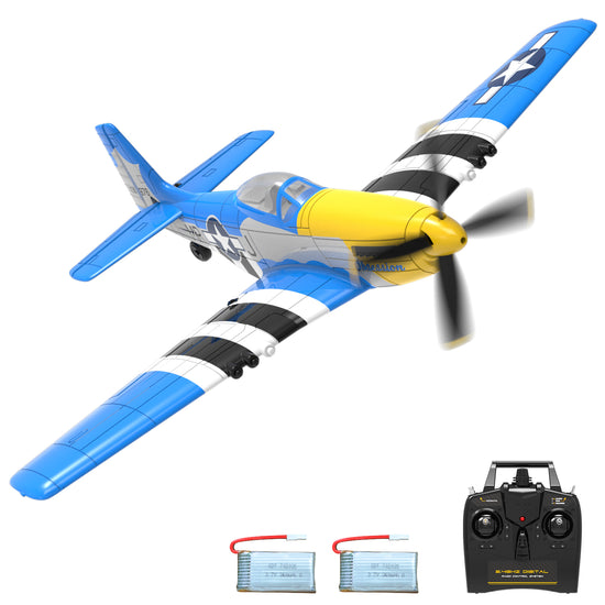 Propeller Full Set for RC Airplane Mini P51 Mustang V2 (Blue)-EXHOBBY LIMITED.