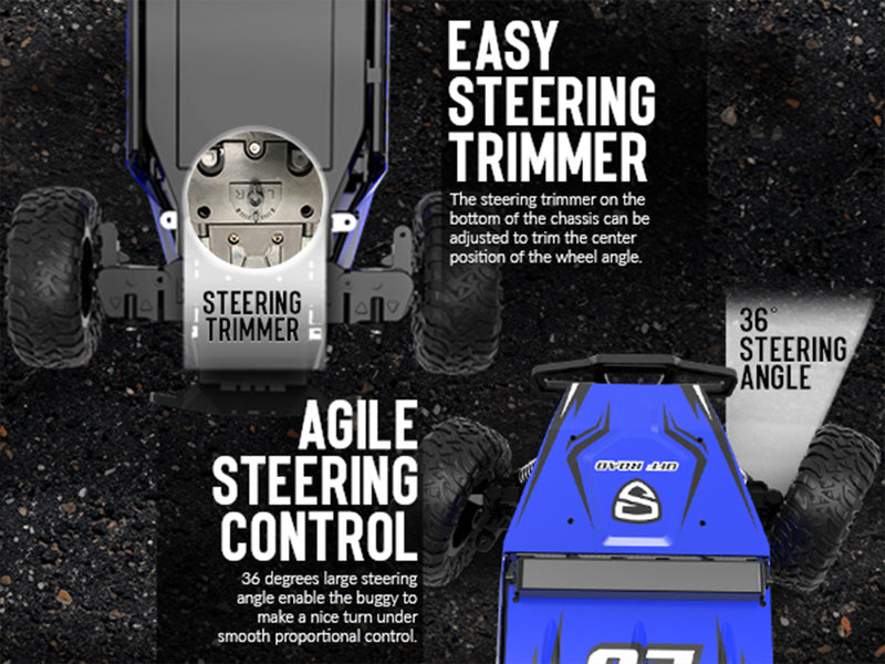 VOLANTEXRC1/16スケール4WD10MPH高速オールテレーンRCモンスタートラック（子供または大人、男の子または女の子向け）