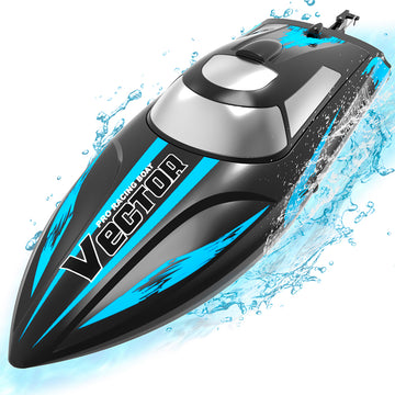 VOLANTEXRC Vector30 Mini Self-righting RC Pool Boat for Kids and Adults (795-3) RTR Black - EXHOBBY