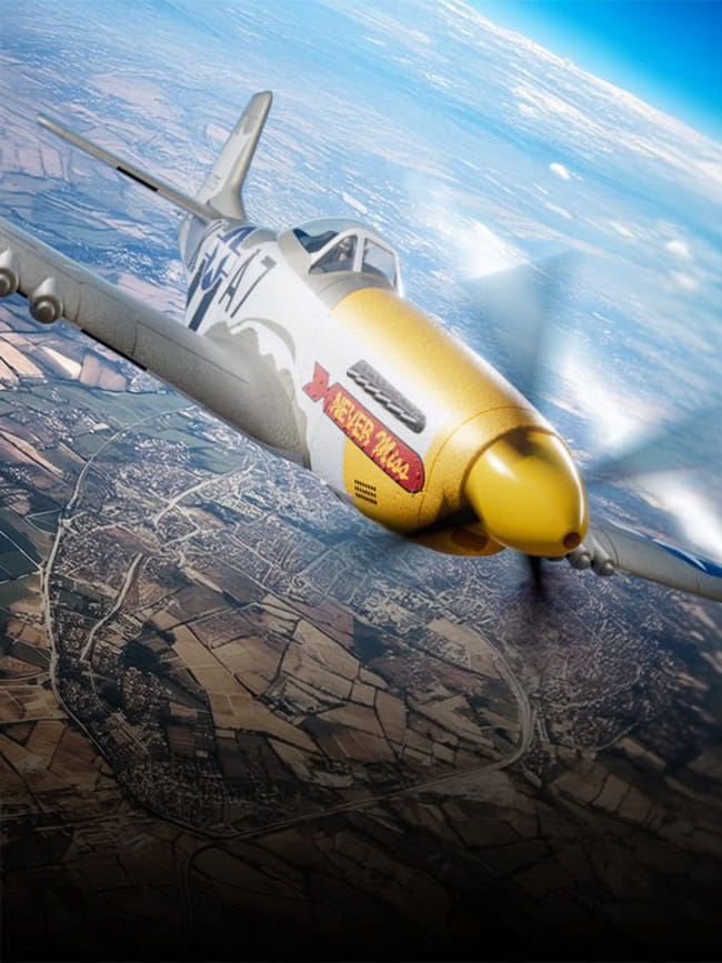 500mm p51-d mustang mobile banner