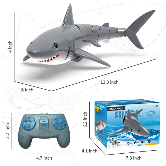 VOLANTEXRC RC Shark Toys for Pool 2.4GHZ RC RC Boats Great Gift for kids-EXHOBBY LIMITED.