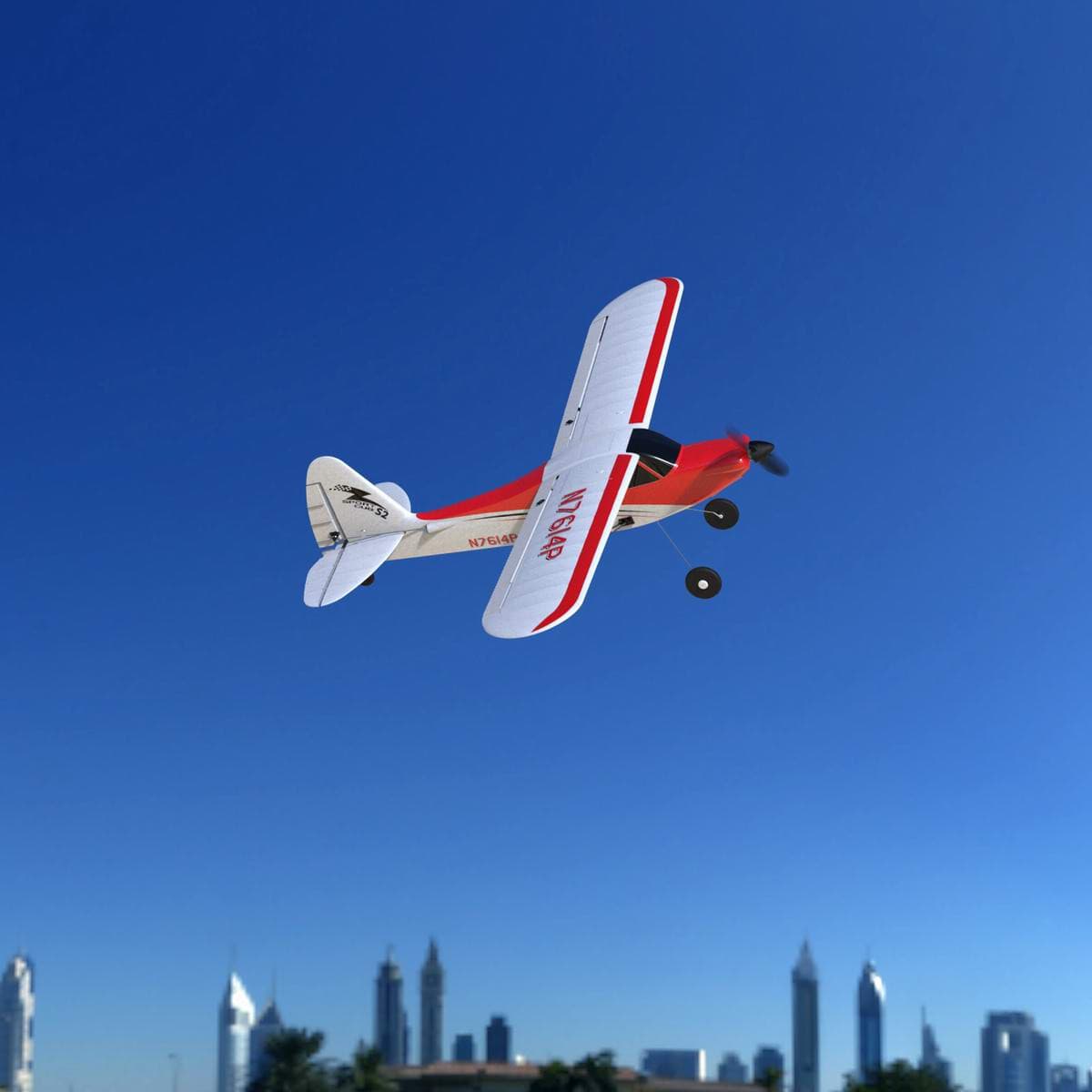 VOLANTEXRC Sport Cub 500 4Ch RC Trainer Airplane w- 6-Axis Gyro One-key Aerobatic Park flyer (761-4)RTF.