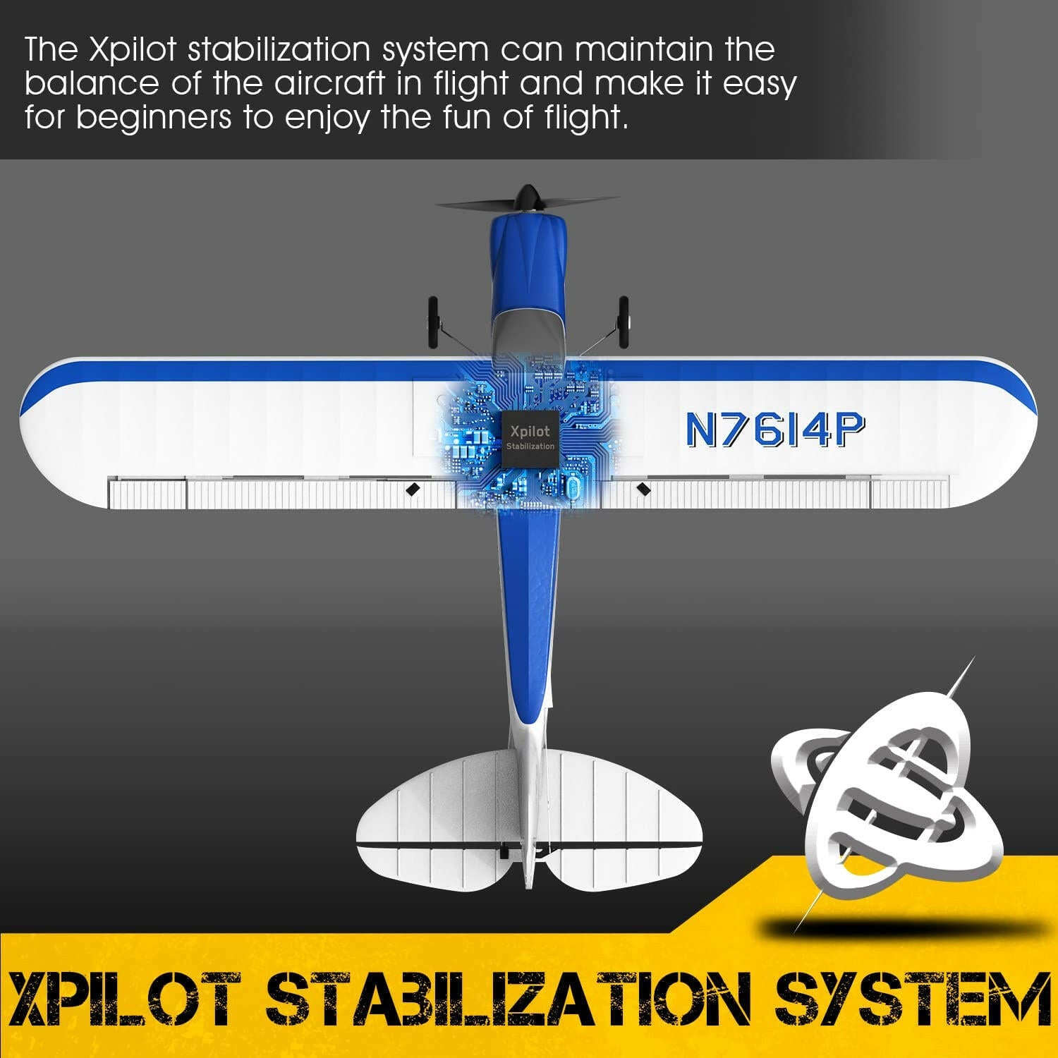 VolantexRC Sport Cub 500 761-4 500mm Wingspan 4CH One-Key