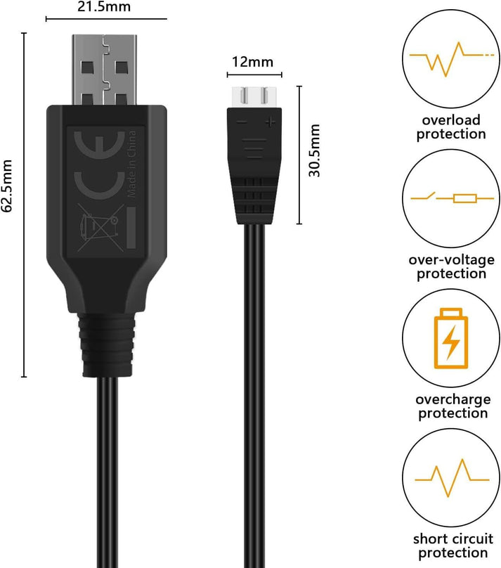 SUPULSE 2pcs USB Charger Cable 2A for 2S 7.4V LiPo Battery with XH-3Pin Plug for RC Boat RC Truck RC Plane-EXHOBBY LIMITED.