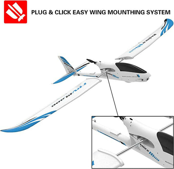 VOLANTEXRC Ranger 1600 4 Channel FPV Airplane with 1.6 Meter Wingspan and Unibody Plastic Fuselage (757-7) PNP.