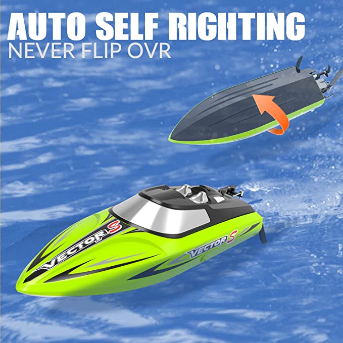 VOLANTEXRC VectorS Brushless RC Boat Self Righting for Lake Racing Kids Adults Great Gift Boat-EXHOBBY LIMITED.